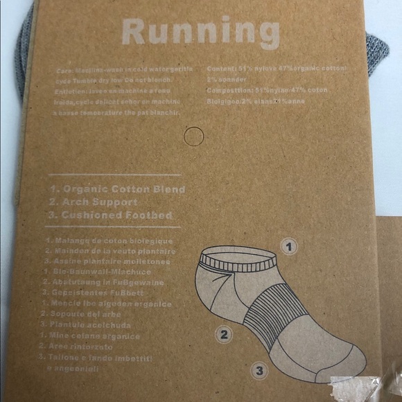 Patagonia Run Organic Cotton Socks Ankle Medium - Picture 3 of 7